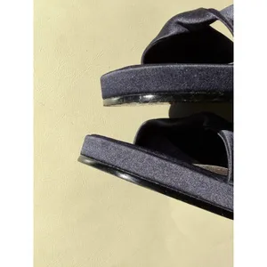 Unlisted Navy Blue Satin Block Heel‎ Sandals Strap Platform U47253 Size 10 thumbnail 6