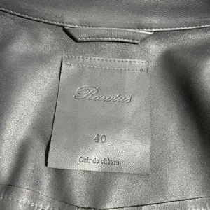 Rawtus Japanese Designer Goatskin Leather Moto Jacket Black 40 M thumbnail 3