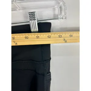 Lululemon‎ Tight Leggings Womens 4 Black Zip Pocket Ribbed Mesh Athletic Running thumbnail 4