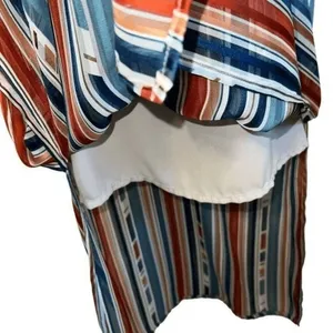 ASTR THE LABEL Multi Color Shift Dress Slits Tie Back EUC ‎ Size XS thumbnail 5