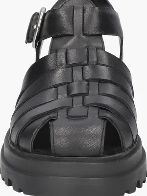 Bella Vita Sinclaire Fisherman chunky lug sole Sandals size 6.5 Black thumbnail 3