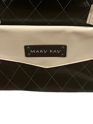 Mary Kay Business Black Cream Zippered Makeup Skincare Tools Travel Tote thumbnail 6