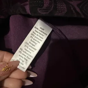 Maurices Damask Velvet Flocked High Low Dress XL Purple Cocktail Dark Romantic thumbnail 9