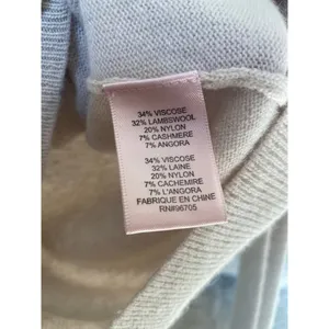 Rebecca Taylor Angora Wool Cashmere Cardigan Rhinestone Peter Pan Quiet Luxury M thumbnail 6