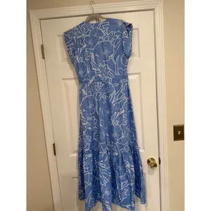 Floral Cotton Maxi Dress Knot‎ Front thumbnail 5