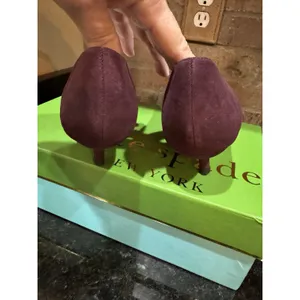 Kate Spade New York Deep Russet Dale suede pumps featuring a pointed toe Size 8 thumbnail 5