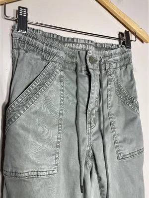 American Eagle Cargo Jogger Green Utility Streetwear Y2K 2 thumbnail 3