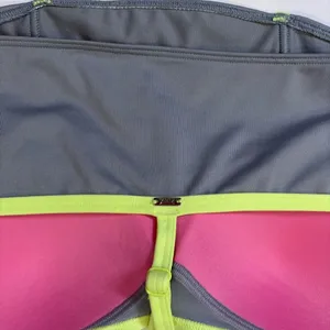 Victoria’s Secret Ultimate Push up Corset Gray Yellow Sports Bra New Size Medium thumbnail 6