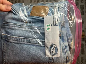 American Eagle | women super high rise straight denim jeans thumbnail 3