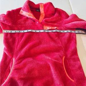 Free Country Womens Size Small‎ Pink Fleece Pullover Jacket Winter Long Sleeve thumbnail 6