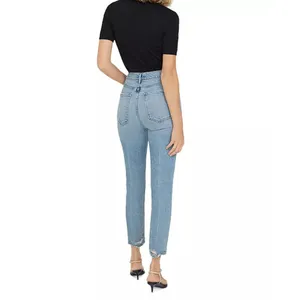 Agolde Nico Slim High Rise Ankle Distressed Button Fly Stretch Jeans Womens 28 thumbnail 8