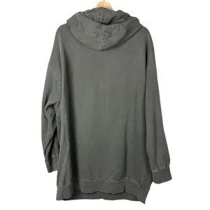 TopShop Dark Gray Oversized Long Relaxed Fit Hoodie Sweatshirt M/L‎ thumbnail 3