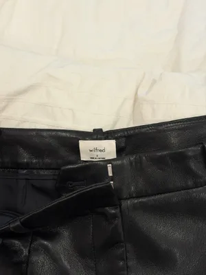 Aritzia Wilfred Effortless Pants leather  thumbnail 4