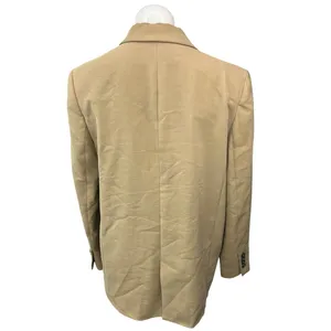Zara Brown Tan One Button Notch Collar Long Sleeve Blazer Coat Jacket Size M thumbnail 2