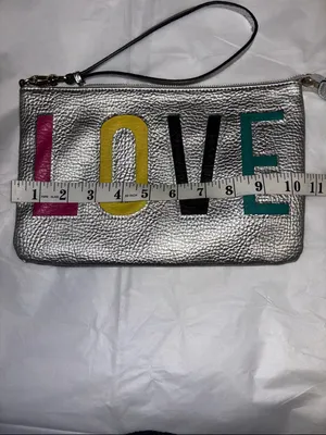 Juicy Couture “Love” Wristlet Silver With Multicolored Love Letters thumbnail 10
