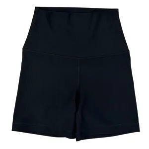 90° Degree by Reflex Womens XS Biker Shorts Black 5" Rib Knit Stretch thumbnail 1