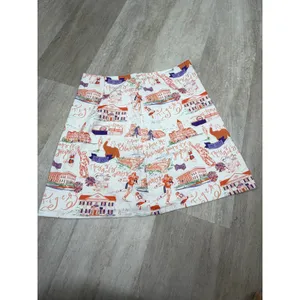 PittyPat’s Clothing Co. Langley Skirt Orange and Purple Clemson Toile Size 4 thumbnail 2