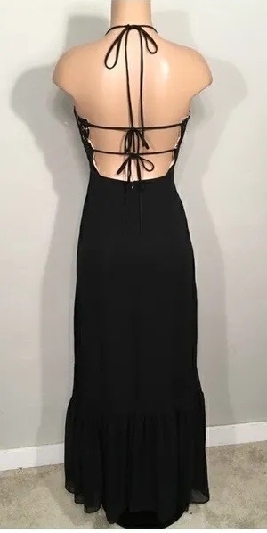 MAJORELLE black gown. NWOT thumbnail 1