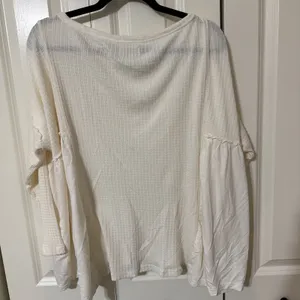 Women's True Craft Lightweight Flowy Cream Top‎ Sz Small Boho Cottage Core thumbnail 5