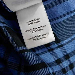 NWT!! WEWOREWHAT Boyfriend Shirt Plaid Navy Blue Collared Oversized Small Medium thumbnail 12