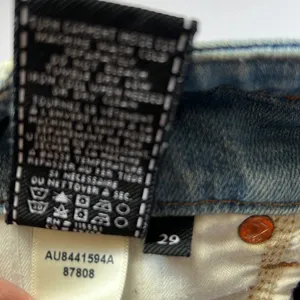 7 For All Mankind jeans high waisted, 2 tone crop jeans- y2k thumbnail 11