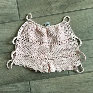 Butterfly bikinis knit shorts Pink thumbnail 5