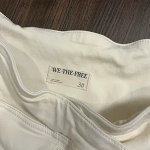 We The Free Penny Pull On Flare Jeans Cream High Rise Bell Bottoms 30 Boho Retro thumbnail 4