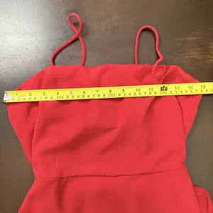 Lovely Day Ruffled Bodycon Sexy Red Mini Dress Spaghetti Strap Hoco Festival thumbnail 6