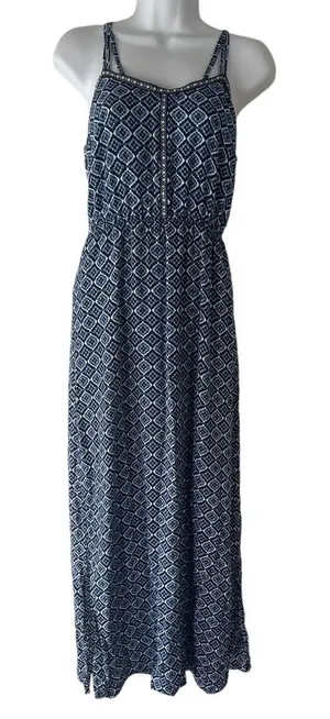 Anthropologie Skies Are Blue Size XS Maxi Printed Dress Coastal‎ Cowgirl Boho thumbnail 1