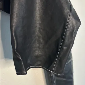 We the Free People It Factor Vegan Leather Pants Topstitching Size 12 Grunge thumbnail 5