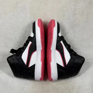 Puma Rebound V6 Womens 8.5 High Top Sneakers Black White Pink 403462-02 thumbnail 9