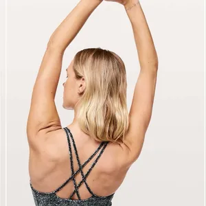 Lululemon Free To Be Nulu Black and White Tank Top in Diffuse Starlight Black thumbnail 4