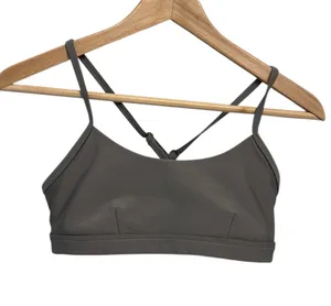 Alo Yoga Airlift Intrigue Bra Small Steel Grey Excellent thumbnail 1