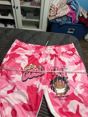 Nfinity Men’s SHEIN plus size Pink Camo Graphic pants size 6XL thumbnail 8