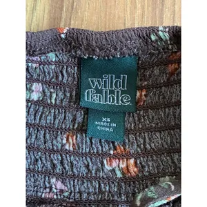 Wild Fable Floral Cami Mini Dress - Brown / Espresso Size XS thumbnail 5