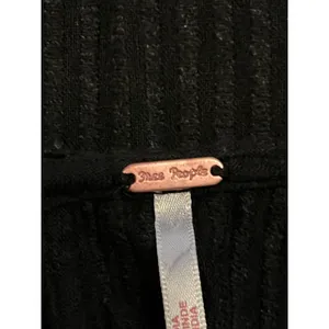 Free People Romper Womens Medium Black Striped Knit V Neck Sleeveless Pockets thumbnail 10