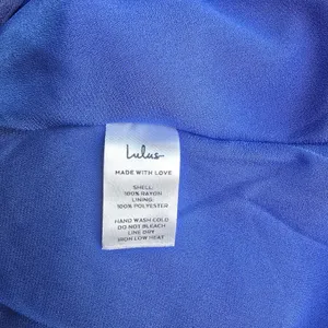 Lulus NWT 26Y Heart‎ of Marigold Denim Blue Wrap Maxi Dress R665971 Size Medium thumbnail 7