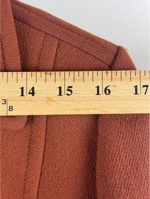 J.Crew Classic Lady Day Coat Dark Amber Italian Wool Thinsulate Size 14 thumbnail 13