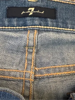 Y2K 7 for All Mankind Classic Mid Wash Women's Jeans Size 25 thumbnail 13