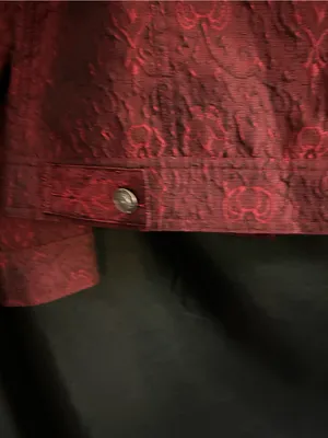 J. Jill Vintage Women's Textured Red Button-Front Blazer Jacket SM thumbnail 11