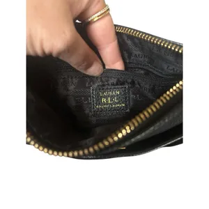 Lauren Ralph Lauren Black Crossbody Bag Purse‎ Adjustable Strap Casual thumbnail 6