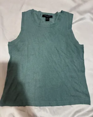august silk Sleeveless Knit Tank Top - Seafoam thumbnail 1