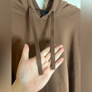 Athletic Works Lined Brown Hoodie Spandex Comfy Drawstring Pocket Unisex Sz XXXL thumbnail 12