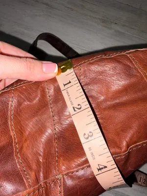 Lucky Brand Distressed Brown Leather Shoulder Hobo Vintage thumbnail 13
