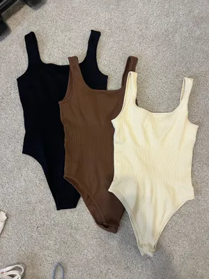 OQQ Bodysuit Amazon Seamless Ribbed Slimming set thumbnail 1