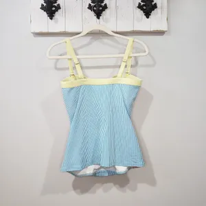 Lands End Tankini Top 8 Seersucker Striped thumbnail 2
