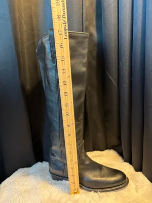 Frye Riding Boots Leather Black Melissa Pull-On thumbnail 3