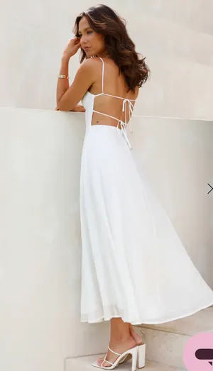 Hello Molly Midi Dress White thumbnail 3