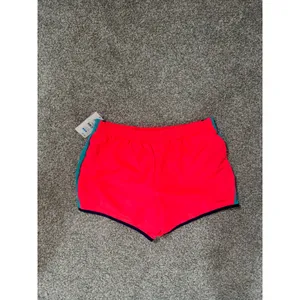 Danskin Now Womens Neon Pink Teal Running Shorts Size M 8-10 Performance Liner thumbnail 2