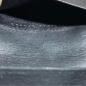 Gucci Black Leather Card Holder with Gold Logo thumbnail 12